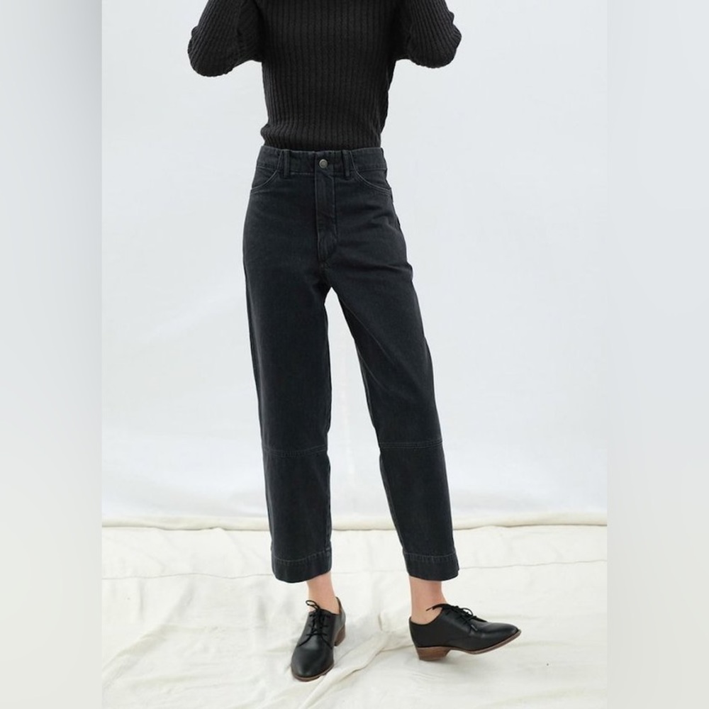 Micaela Greg Seamed Jean in Faded Black